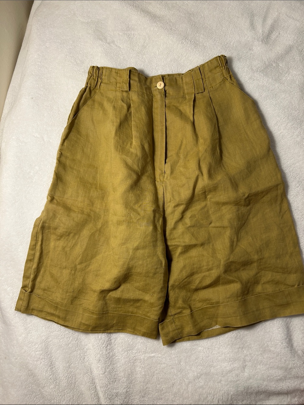 Vintage linen shorts XS